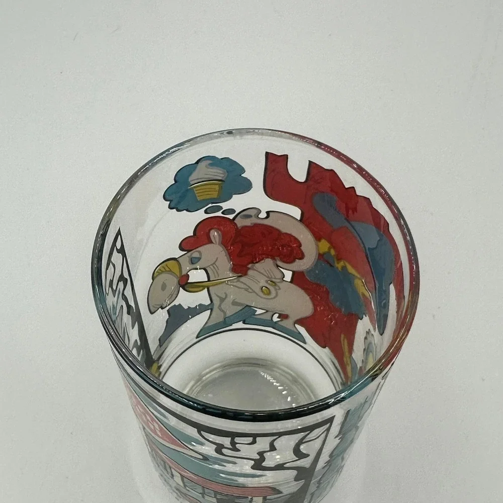 Vintage Dairy Queen Kids Collector Series 1976 Drinking Glass‎ DQ Promo Cartoon